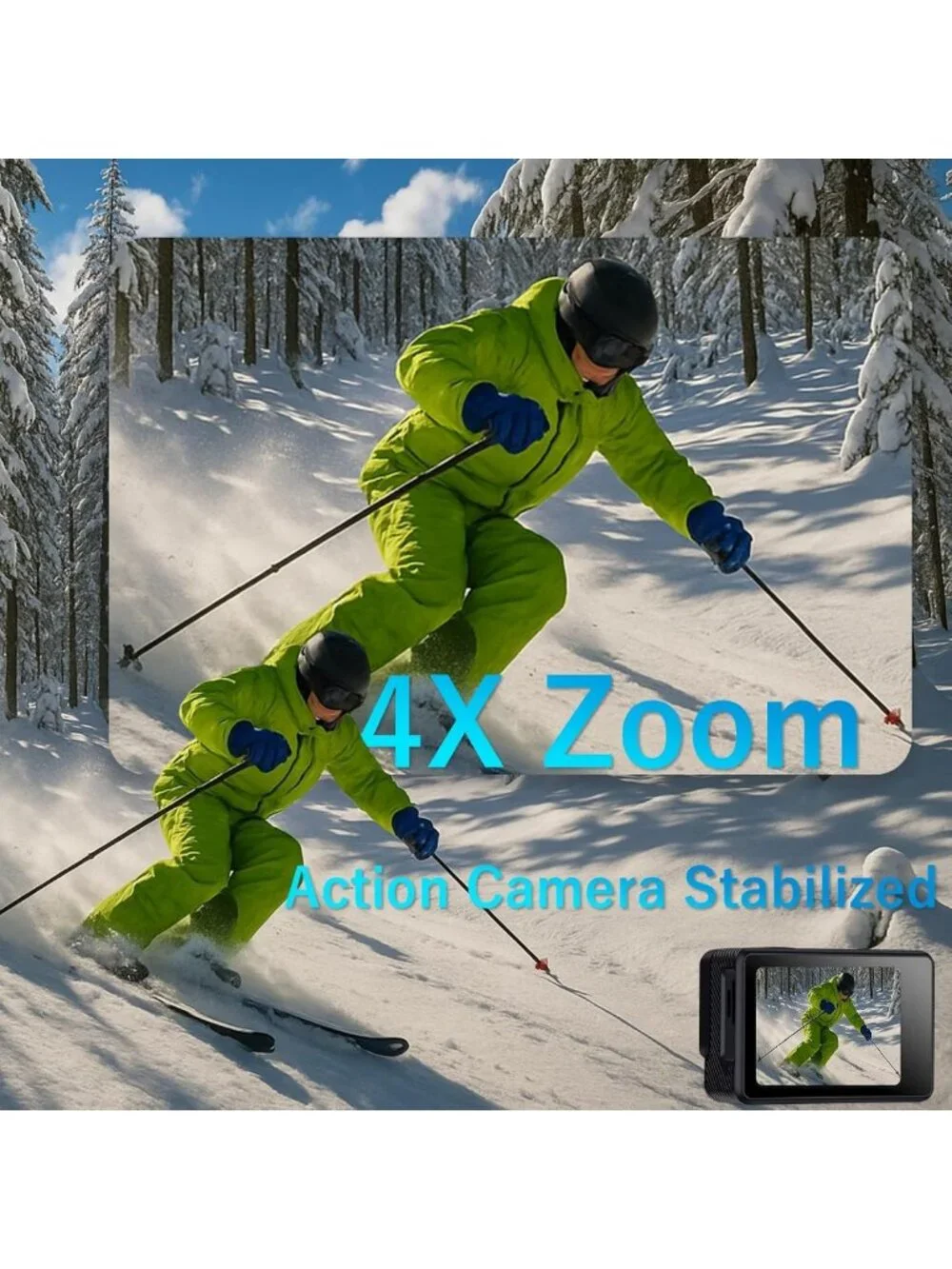 Waterproof Dual Screen Action Camera 1080P 16MP - Perfect for Adventure & Travel